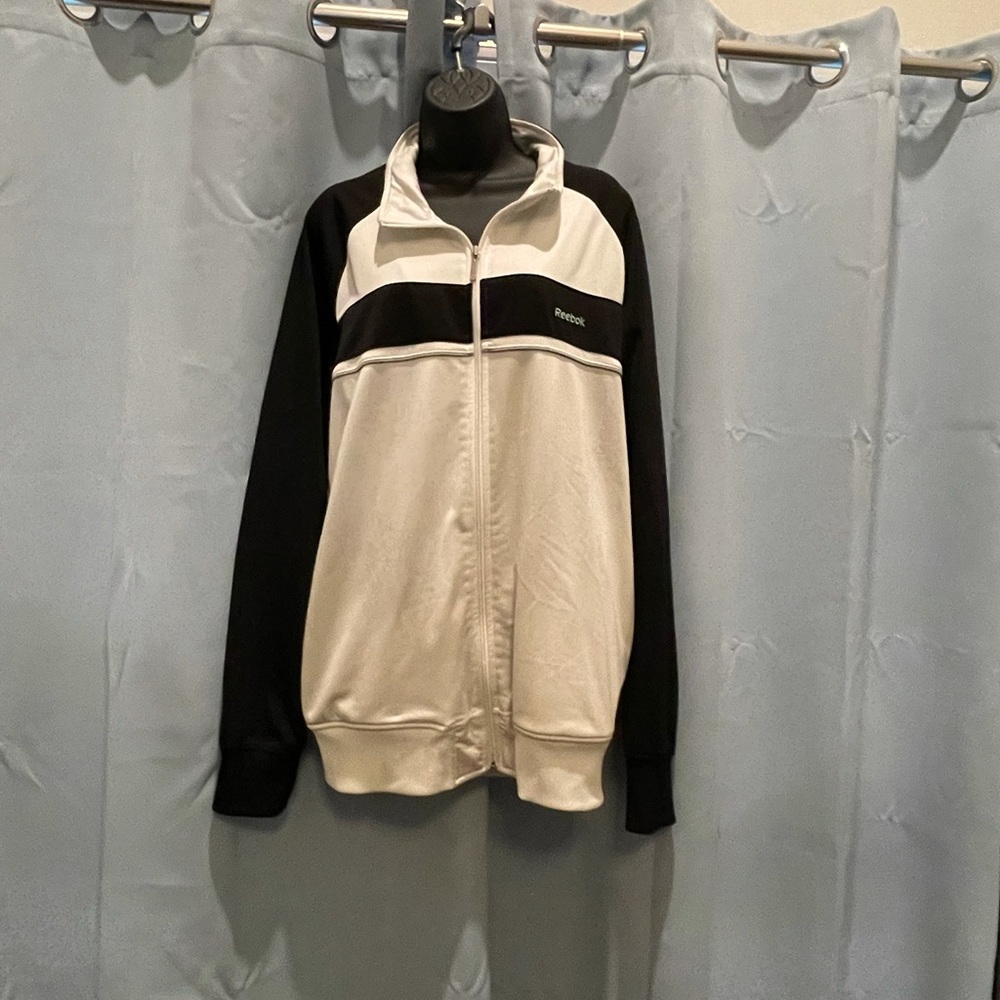 Men’s Reebok Black and White Jacket Large